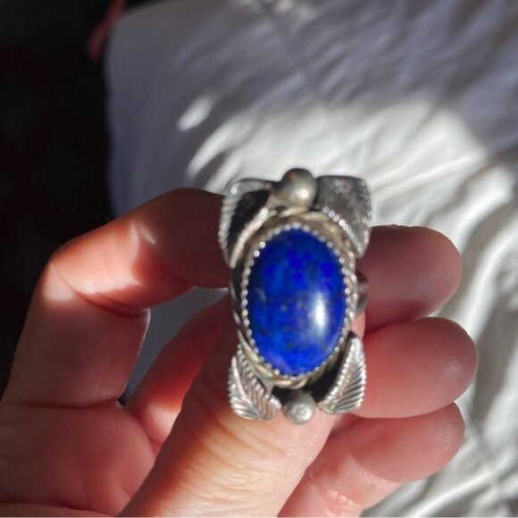 sterling lapis ring - Picture 2 of 15